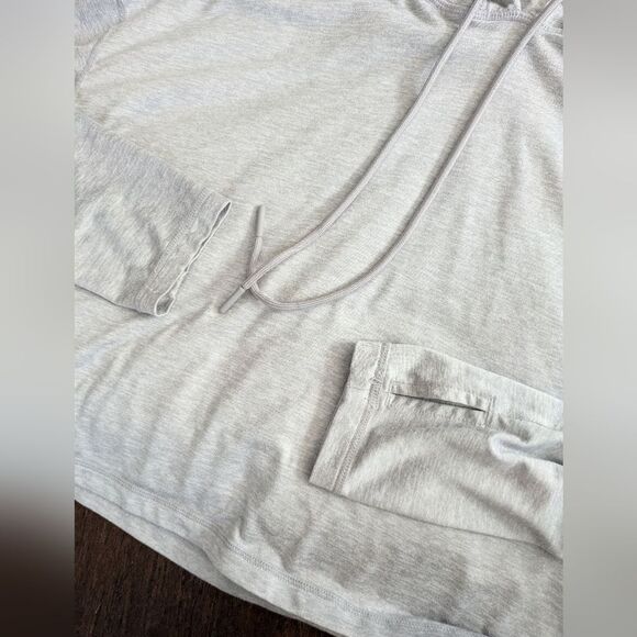 Athleta Presence Hoodie grey XS crop cropped top - Picture 8 of 11